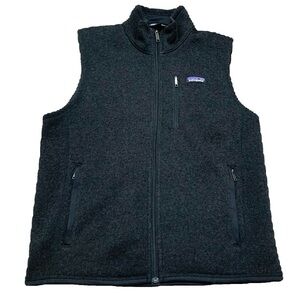 Patagonia Better Weather Sweater Vest MENS M Charcoal Grey FULL ZIP